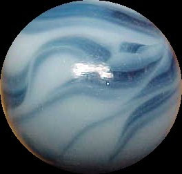 White-Based Swirls~Orig Packaging~ONYX Marbles NOS ~ALLIES~ Alley Agate Co 